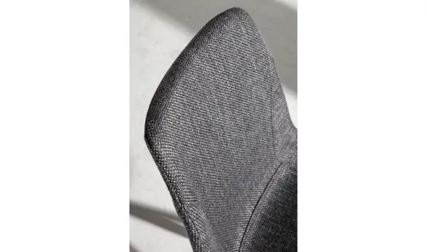 Silla moderna tapizada y acero Gratteri