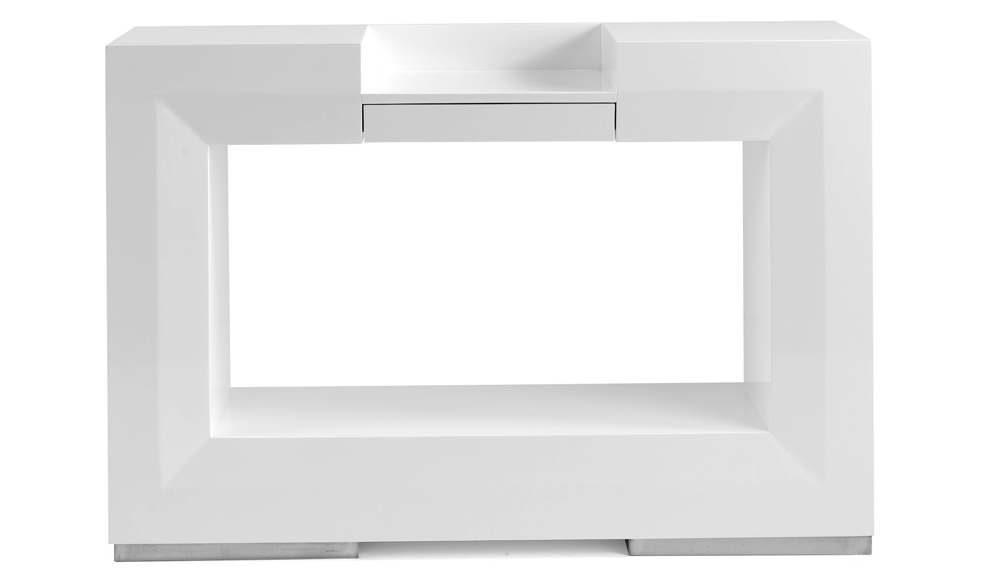 Consola moderna lacada blanco Twin