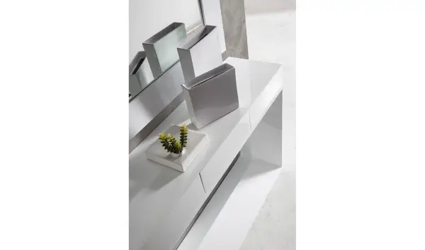 Consola moderna blanca Hola