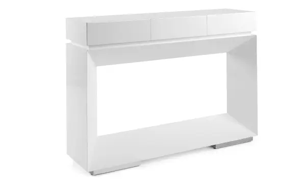 Consola moderna blanca Hola