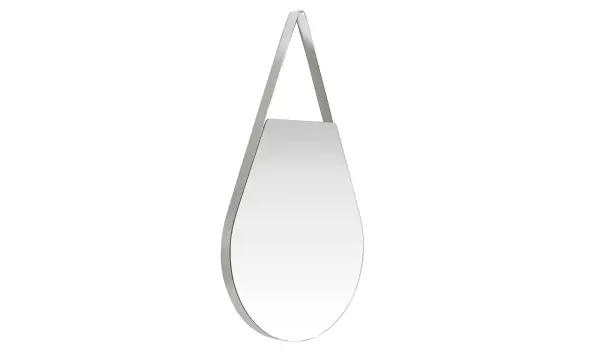 Espejo moderno acero Gota H20
