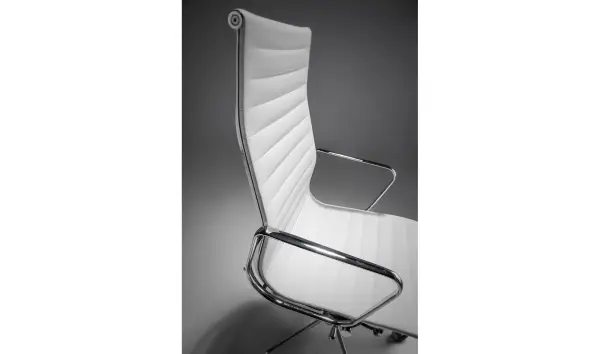 Sillón de oficina moderna giratorio acero Livigno