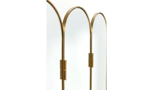 Biombo vintage espejo y metal Curve