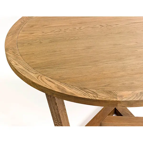 Mesa de comedor redonda moderna roble Elma