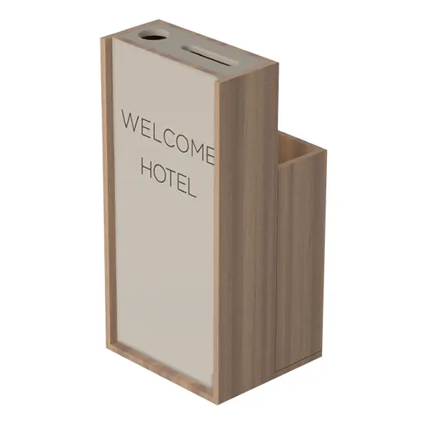Mueble dispensador moderno protección Covid-19 Wellcome hotel