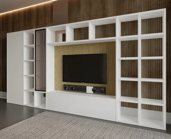Librería modular convertible en escritorio Rentir