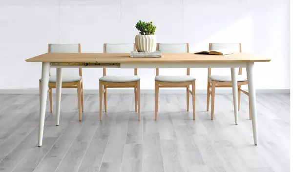 Mesa de comedor extensible nórdica Vecare
