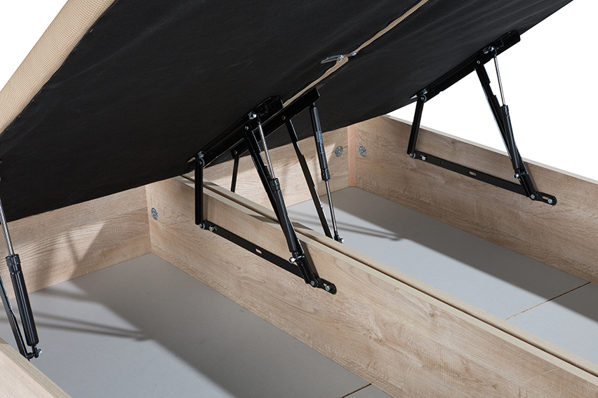 Canapé de madera con la tapa partida modelo 500