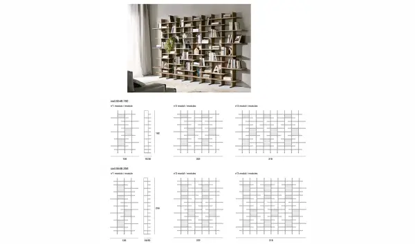 Librería modular de diseño Elisabeth