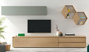 Mueble tv roble americano Bastian