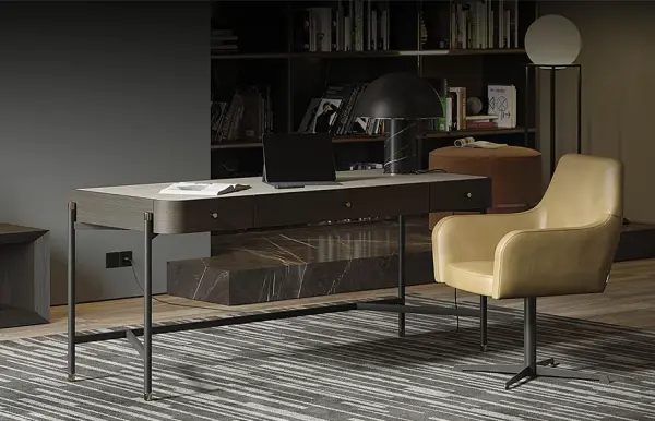 Mesa de escritorio tapizada Rosie