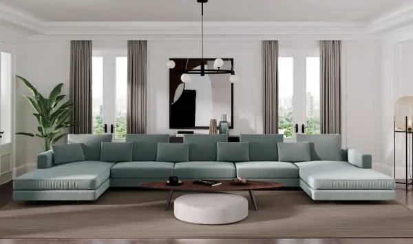 Sofá doble chaise longue de diseño Newport