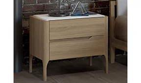 Mesita de noche 2 cajones nórdica Dalarna Mesita de noche 2 cajones nórdica Dalarna