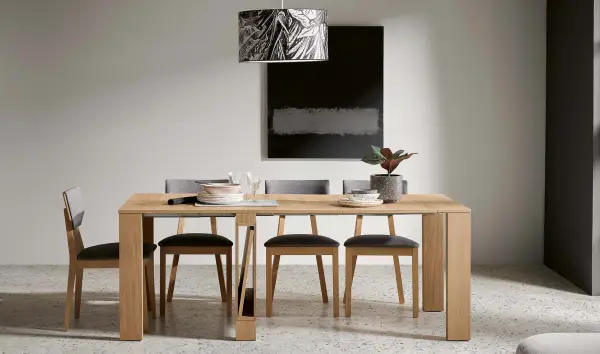 Consola convertible en mesa de comedor de diseño Lumier