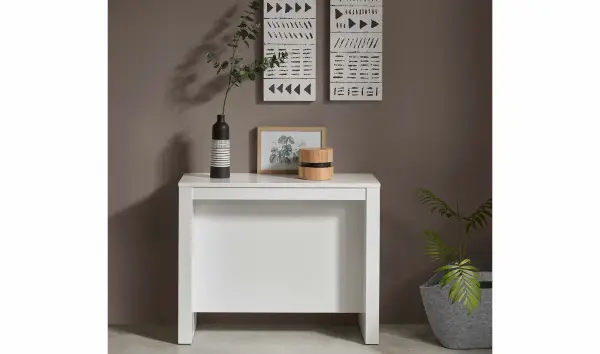 Consola convertible en mesa de comedor de diseño Lumier