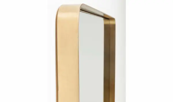 Espejo rectangular latón Curve Kare