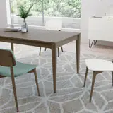 Mesa de comedor extensible nórdico Esya