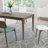 Mesa de comedor extensible nórdico Esya Mesa de comedor extensible nórdico Esya