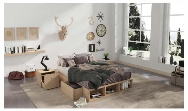 Cama con cajones Norjap