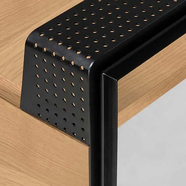 Mesa de escritorio roble industrial Dynaria