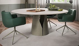 Mesa de comedor redonda argile Giano Cattelan Mesa de comedor redonda argile Giano Cattelan