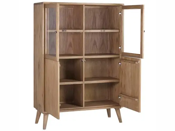 Vitrina 4 puertas 2 estantes mindi Oslo