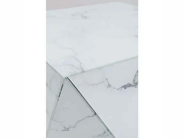 Mesa auxiliar cúbica facetada Luxury
