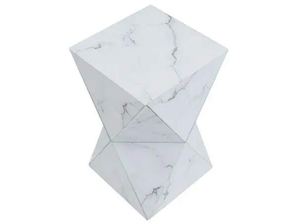 Mesa auxiliar cúbica facetada Luxury