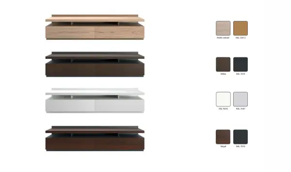 Mesa de televisión de 200 Arquitec Palermo by Bodonni