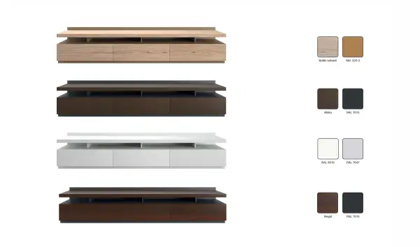 Mesa de televisión de 250 Arquitec Palermo by Bodonni