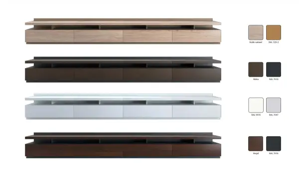 Mesa de televisión de 400 Arquitec Palermo by Bodonni