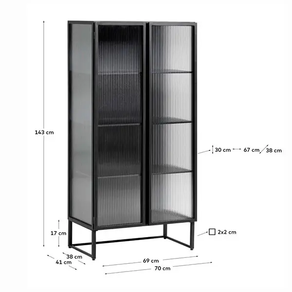 Vitrina industrial acero Trexei