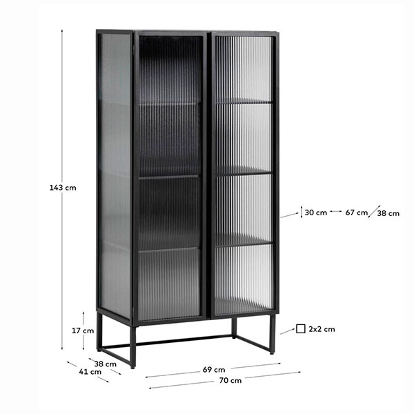 Vitrina industrial acero Trexei