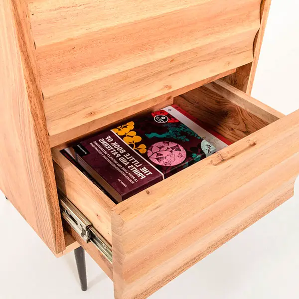Mesa de noche Nórdica acacia Dilese