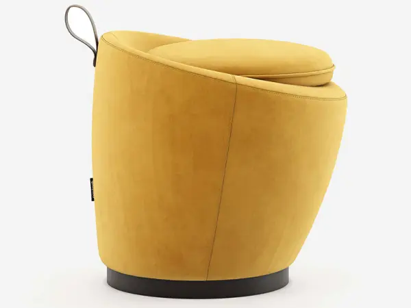 Puff tapizado de diseño Lize