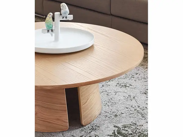 Mesa de centro redonda de diseño Rec