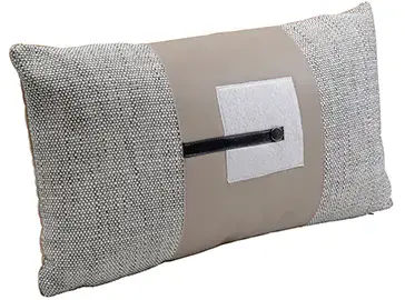 Cojín rectangular gris y beige Vita Cojín rectangular gris y beige Vita