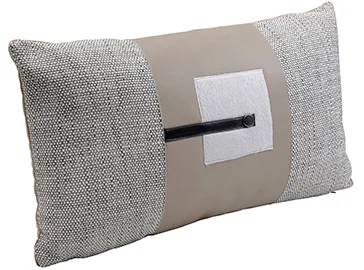 Cojín rectangular gris y beige Vita Cojín rectangular gris y beige Vita