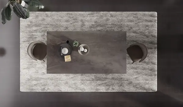 Mesa de comedor industrial microcemento Bellucci