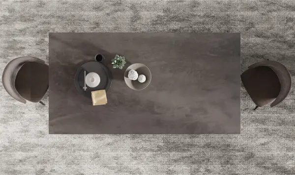 Mesa de comedor industrial microcemento Bellucci