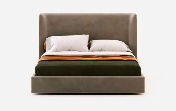 Cama tapizada de diseño Echo