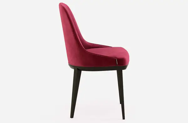 Silla tapizada de diseño Binoche