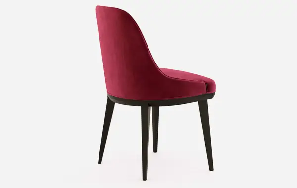 Silla tapizada de diseño Binoche