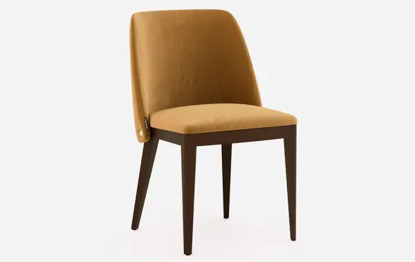 Silla tapizada de diseño Ingrid