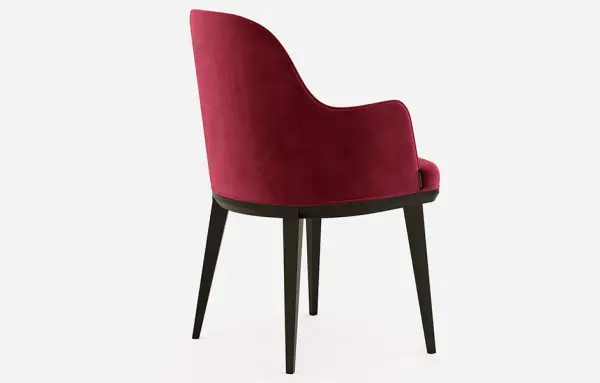 Sillón tapizado de diseño Binoche