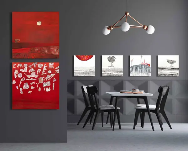 Cuadro canvas ipotesi di paesaggio I