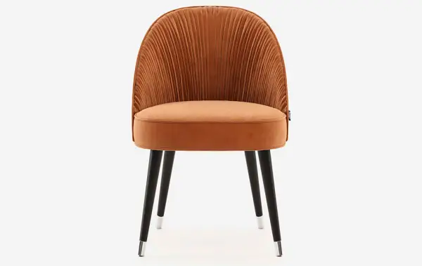 Silla tapizada de diseño Camille