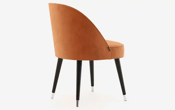 Silla tapizada de diseño Camille