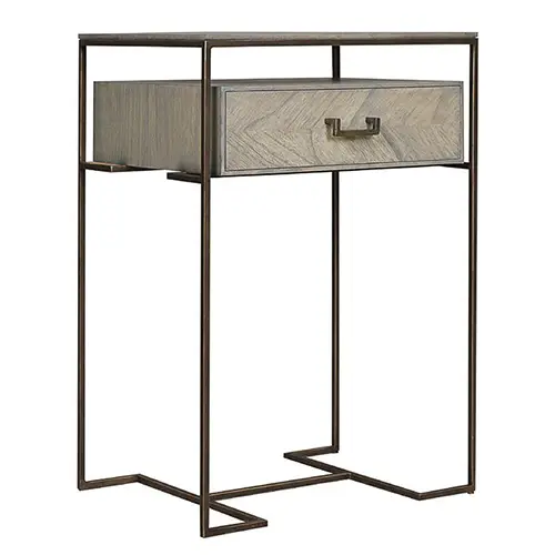 Mesa de noche Tribal 1 cajón Mfanya étnica