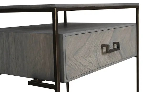 Mesa de noche Tribal 1 cajón Mfanya étnica